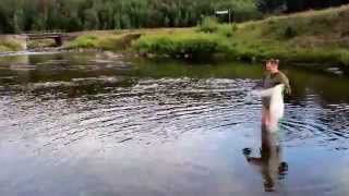 Кастинговая сеть. Ангара. р.Невонка 2014. немного ельца