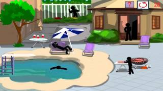 Stickman Death on Holiday Gameplay Walkthrough - Tutorial (Level 1,2,3) for Android/IOS