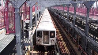 R42 J Train Crossing the Williamsburg Bridge