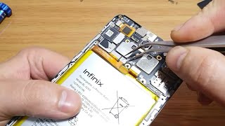 فك وتغيير بطارية انفنكس نوت 4 infinix note 4 disassembly x572