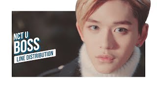 NCT U - BOSS Line Distribution (Color Coded) | 엔시티 유 - 보스