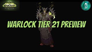 Warlock Tier 21 Armor Set Early Preview | WoW Legion Argus patch 7.3