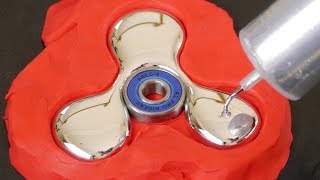 DIY ФИДЖЕТ СПИННЕР ИЗ ГАЛЛИЯ! // FIDGET SPINNER ИЗ ЖИДКОГО МЕТАЛЛА