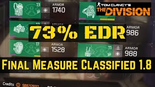 The Division Final Measure Classified Build 1.8 PVE PVP (73% EDR)!