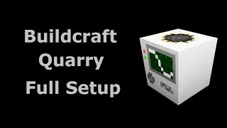 Buildcraft Quarry Full Setup (Tekkit/Feed The Beast) - Minecraft In Minutes