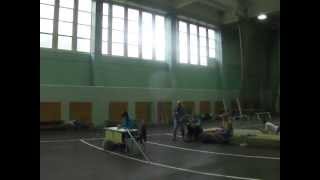 Евгений Лиханов прыгает в высоту, чемпион Европы 2013 года среди юниоров.