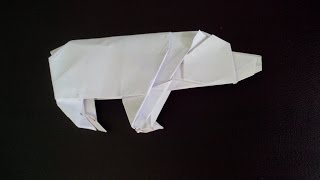Медведь оригами, Bear origami