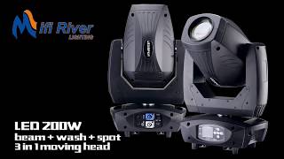 led moving head, led beam + spot + wash 3 in 1 moving head