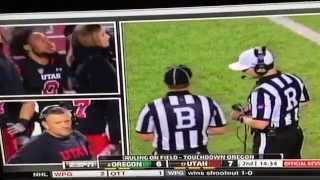 HD ☆Kaelin Clay drops football before touchdown Kendal Thompson (Utah vs Oregon) ★