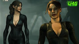 Claire Battlesuit - Black Cat Gameplay and Cutscenes Resident Evil 2 Remake 1440p60