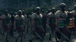 GeForce GT 1030 -- Intel Pentium Gold G5400 -- Total War ROME II Benchmark