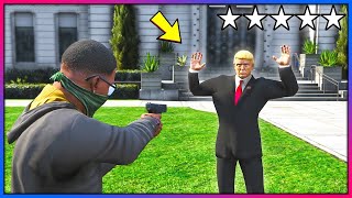 What happens if you rob Mr President?! (GTA 5 Mods - Evade Gameplay)