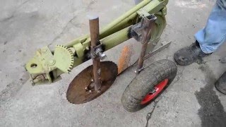 усовершенствование и дороботка плуга к мотоблоку