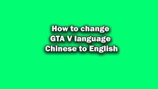 How to fix GTAV language