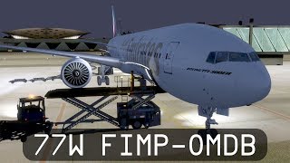Prepar3d V4 - Emirates 777-300ER - Mauritius to Dubai (FIMP-OMDB)