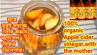 ঘরে তৈরি করুন সহজেই অ্যাপেল সিডার ভিনেগার |How to make Homemade Apple cider vinegar"with the mother"