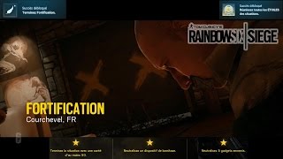 Rainbow Six Siege: 10 Fortification 3 étoiles  achievement / succès
