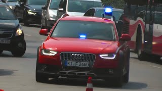 Einsatzfahrten zum Brand eines Verkehrsbusses in Kiel