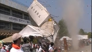 古河の小学校で突風　運動会中、児童６人軽いけが