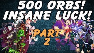 Fire Emblem Heroes 500 ORBS! Trick Or Defeat Banner Part 2 INSANE LUCK?