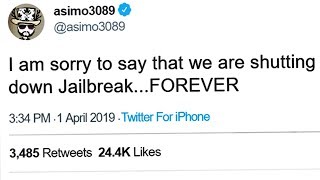 Roblox Jailbreak is shutting down...