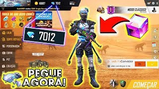 GANHE DIAMANTES ENTRANDO NO SERVIDOR AVANÇADO E CUBO MÁGICO NO EVENTO DE CARNAVAL DO FREE FIRE!!