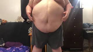 Standing belly jiggle.