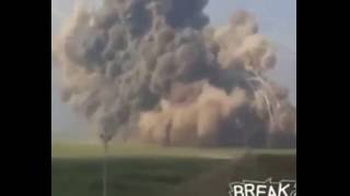 Мощные взрывы от снарядов и бомб, подборка взрывов, жесть