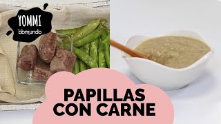 4 Papillas con CARNE ricas y nutritivas para bebés de 8 a 10 meses - Recetas fáciles de purés
