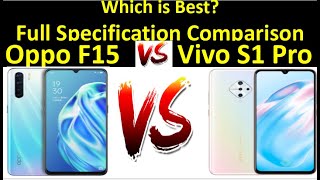 Oppo F15 Vs Vivo S1 Pro || Full Comparison || Which One is Best?