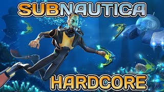 Subnautica Let's Play #4 - HARDCORE MODE + BLIND! - Salvage Run!