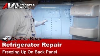 Refrigerator Repair - Not cooling properly, freezing up on the back panel -Samsung