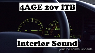 4AGE 20v Blacktop - Interior sound with ITB's