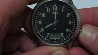 TCM RADIO CONTROLLED WATCH / 3ATM WATER RESISTANT