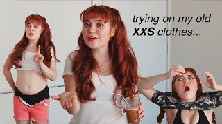 TRYING ON MY OLD XXS OUTFITS