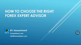 HOW TO CHOOSE THE RIGHT FOREX EXPERT ADVISOR  (Download free Demo version of our EA)