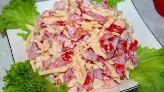 Салат на скорую руку! Готовлю, когда гости "на пороге" и всегда сметается первым!