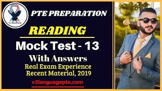 PTE - Reading Mock Test - 13 With Answers ( Very Important, 2019)