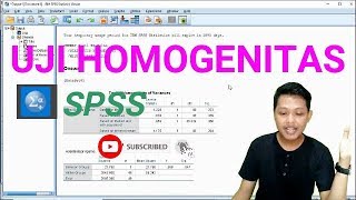 Uji Homogenitas menggunakan SPSS