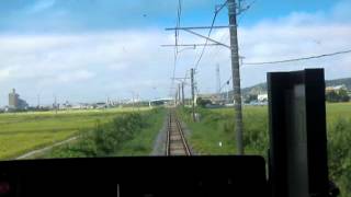 東金線　求名～東金 (Togane Line Gumyo~Togane) 前面展望動画
