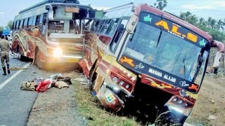 #BUS  accudent in highway road