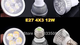 Светодиодные лампы GU5.3 MR16 4x3 Led 220 240v 12-4 W.