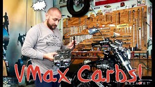 YAMAHA VMAX CARBURETORS.. Clean them all!!