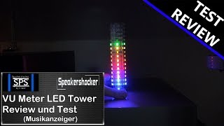 LED RGB VU Meter Review und Test KS16 Crystal Cube USB LED VU Meter Tower