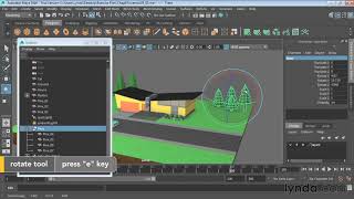 #22 Курс Maya 2017 Essential Training. Группировка объектов