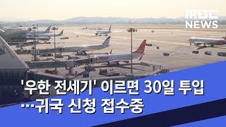 '우한 전세기' 이르면 30일 투입…귀국 신청 접수중 (2020.01.27/뉴스데스크/MBC)