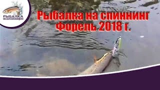 Рыбалка Форель на спиннинг  Ленинградская область 2018.
