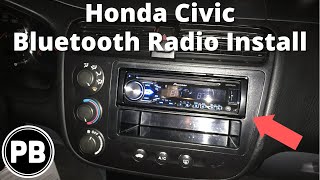 2001 - 2005 Honda Civic Stereo Install Pioneer DEH-X4800BT