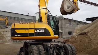 Колёсный экскаватор JCB JS160W – продается на HEAVY FAIR! Видео диагностика экскаватора