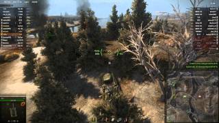 World of Tanks - Good game with T-44 Soviet medium tank (T8) on map Erlenberg